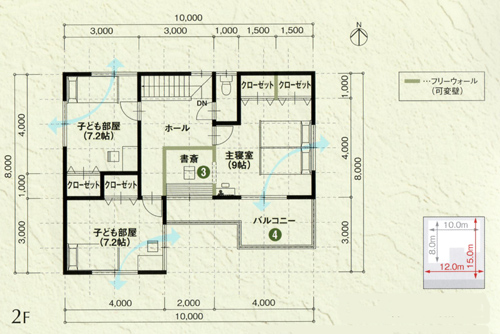 ２階平面図