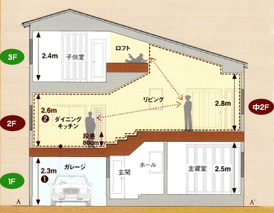 横断面図