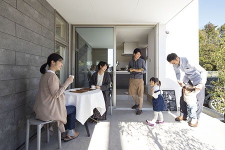 「のき」のオープンカフェ